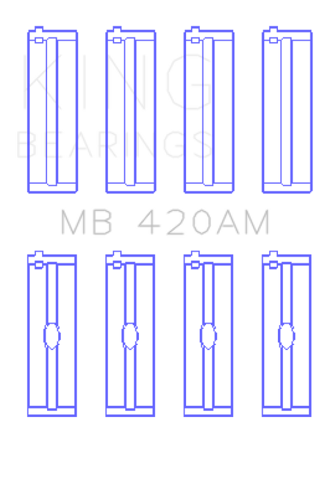 King Engine Bearings Ford Zephyr V6 (Size +0.10) Main Bearing Set