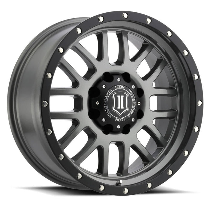 ICON Alpha 20x9 6x135 16mm Offset 5.625in BS Gunmetal Wheel