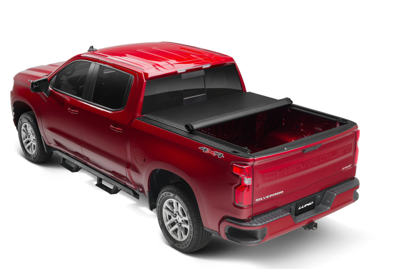 Lund 07-17 Chevy Silverado 1500 (6.5ft. Bed) Genesis Roll Up Tonneau Cover - Black