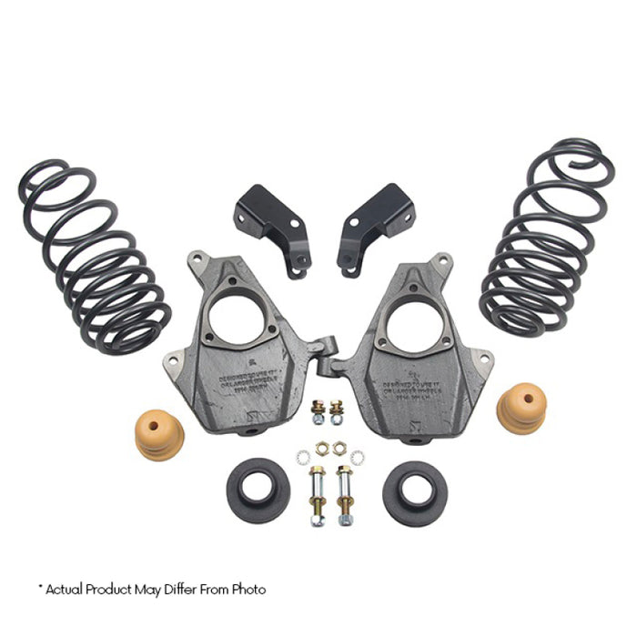 Belltech LOWERING KIT 14 Silverado/Sierra Ext/Crew Cab 2WD 3in or 4in Front/4in Rear w/o Shocks