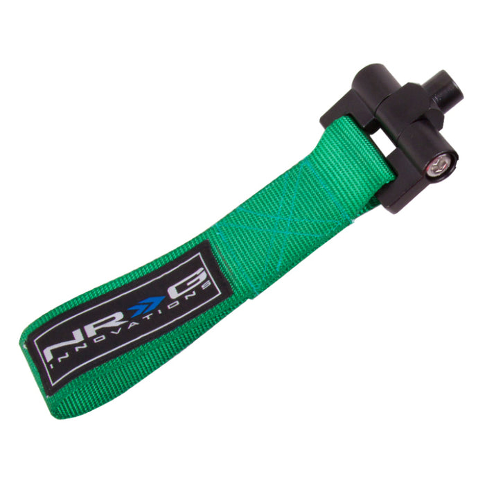 NRG Bolt-In Tow Strap Green- VW Golf 03-09 (5000lb. Limit)