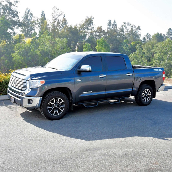 Westin 07-21 Toyota Tundra CrewMax Outlaw Drop Nerf Step Bars - Textured Black