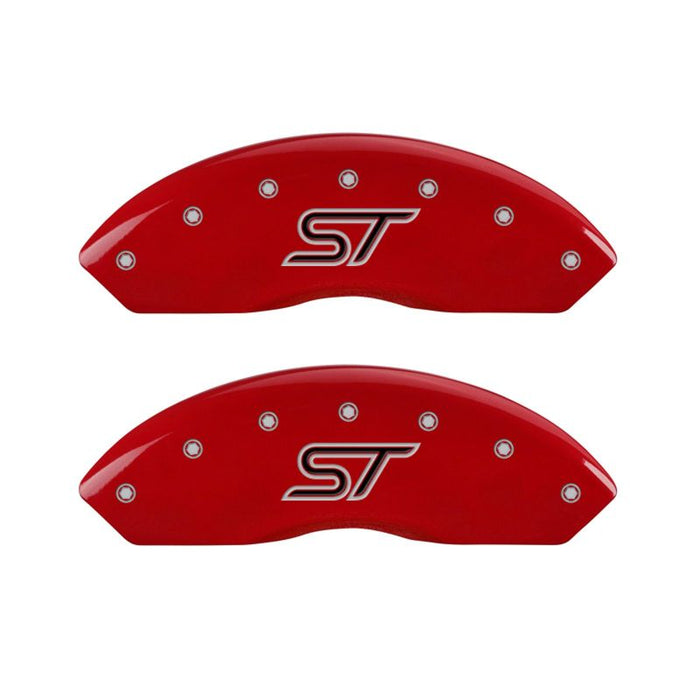 MGP 4 Caliper Covers Engraved Front & Rear ST Red finish silver ch