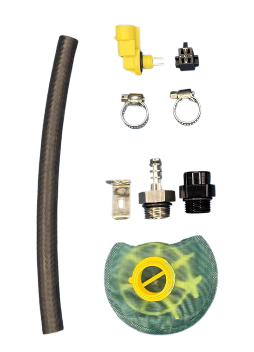 DeatschWerks DW650iL Series 650LPH In-Line External Fuel Pump Universal Install Kit