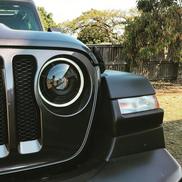 Oracle Oculus Bi-LED Projector Headlights for Jeep JL/Gladiator JT - Matte Blk - 5500K