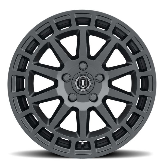 ICON Journey 17x8 5x4.5 38mm Offset 6in BS Satin Black Wheel