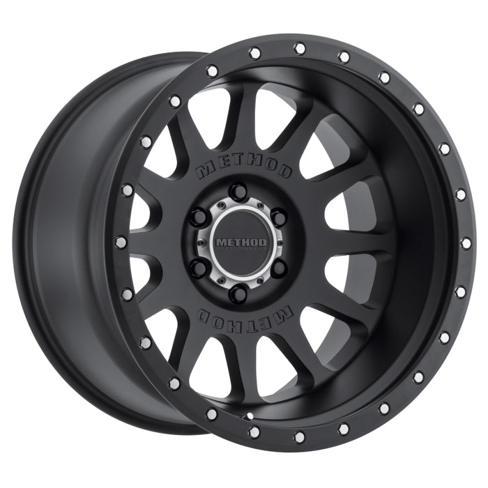 Method MR605 NV 20x10 -24mm Offset 6x5.5 106.25mm CB Matte Black Wheel
