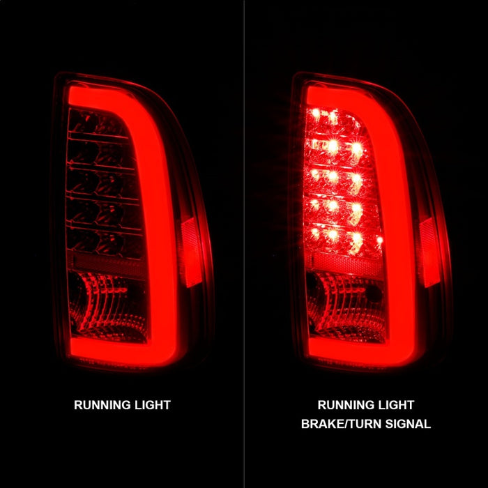 ANZO 00-06 Toyota Tundra LED Taillights w/ Light Bar Chrome Housing Clear Lens