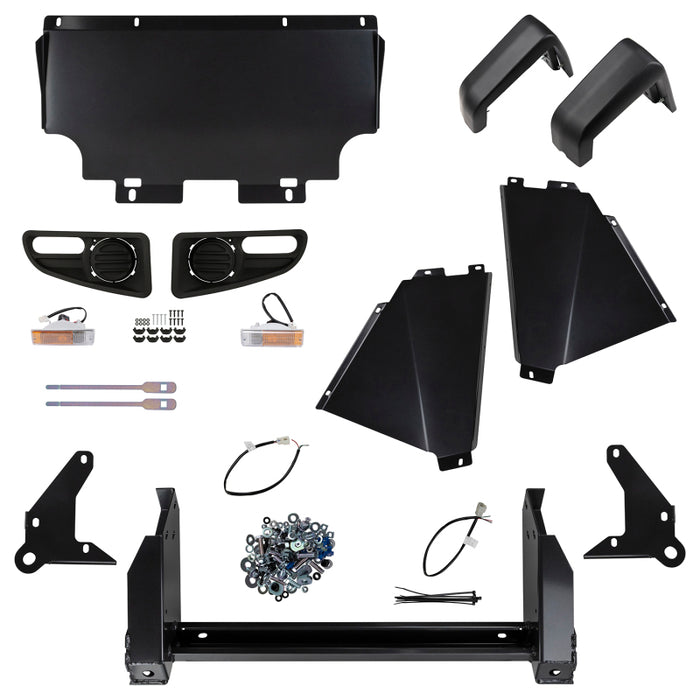 ARB Bull Bar Grey Srs Flare Arb Fog Prado 03 On