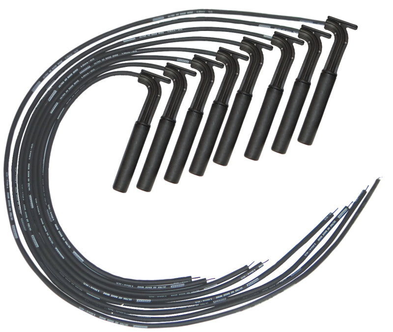 Moroso Universal/Hemi/BAE-AJPE Ignition Wire Set - Ultra 40 - Unsleeved - Long Handle - Black