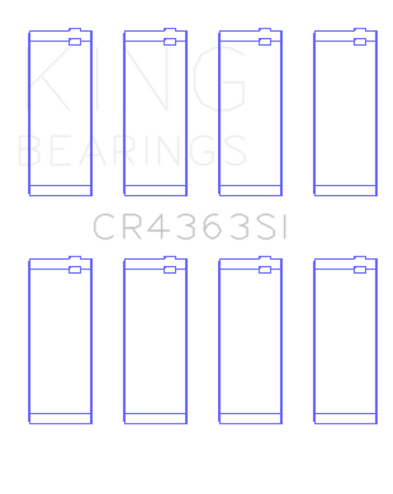 King Engine Bearings GM 134 DOHC Ecotec 2.2L Connecting Rod Bearings - Set of 8