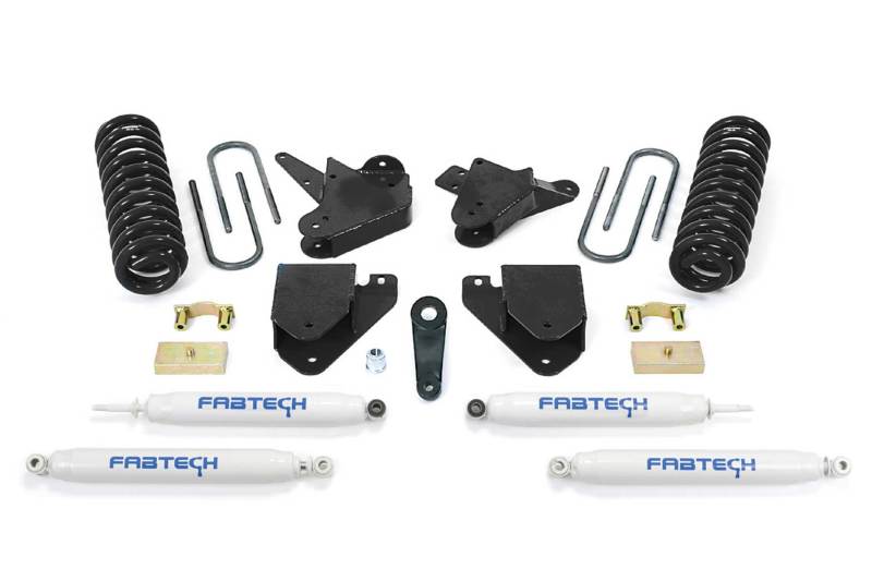Fabtech 08-10 Ford F250 2WD V8 Gas 6in Basic Sys w/Perf Shks