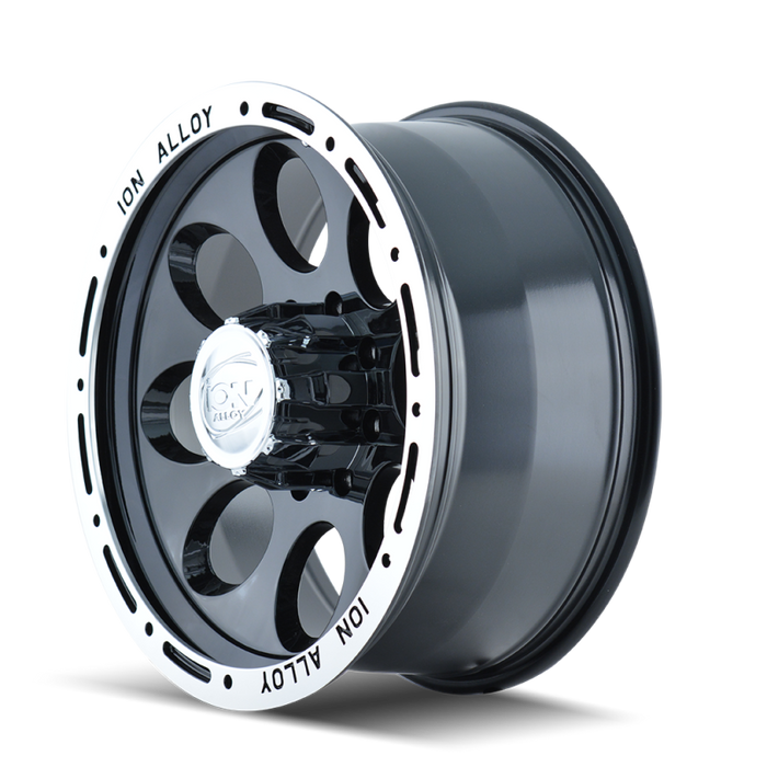 ION Type 174 17x9 / 8x165.1 BP / 0mm Offset / 130.8mm Hub Black/Machined Wheel
