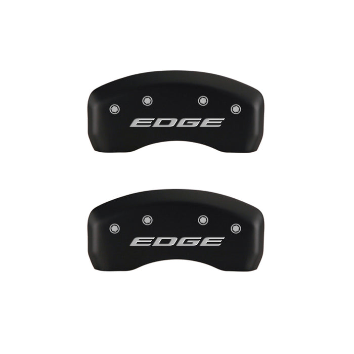 MGP 4 Caliper Covers Engraved Front & Rear EDGE/2015 Red finish silver ch