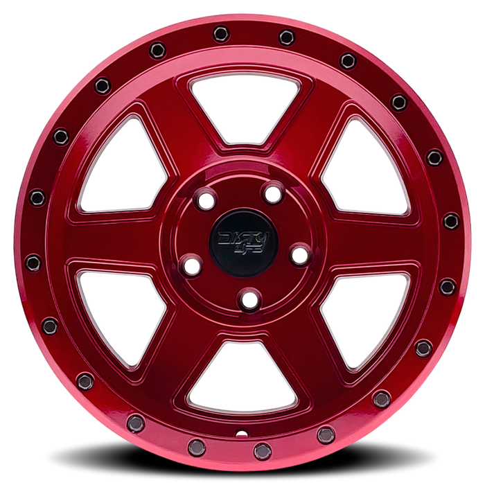 Dirty Life 9315 Compound 17x9 / 6x139.7 BP / -12mm Offset / 106mm Hub Crimson Candy Red Wheel
