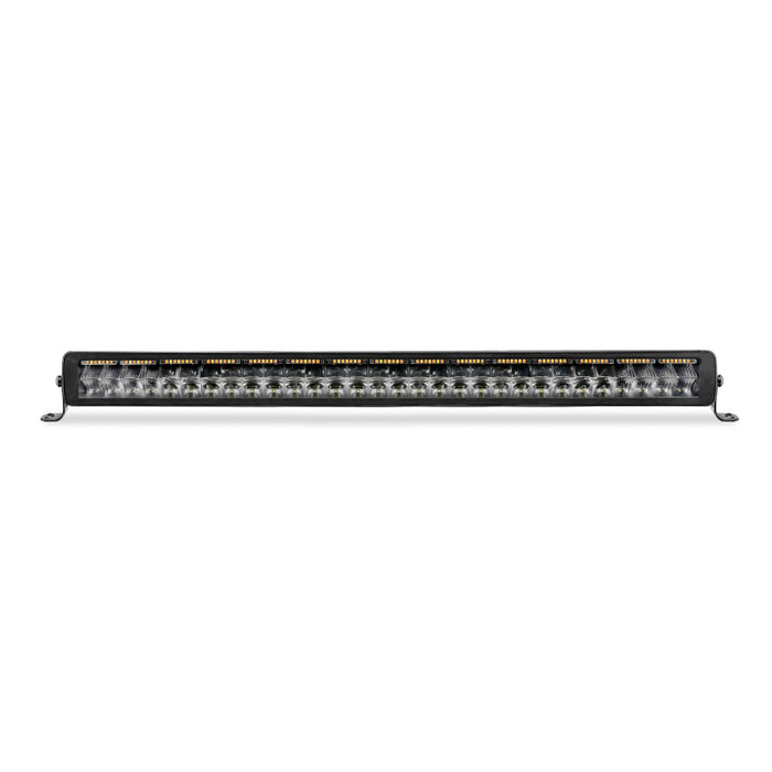 Go Rhino Xplor Blackout Combo Series Dbl Row LED Light Bar w/Amber (Side/Track Mount) 32in. - Blk
