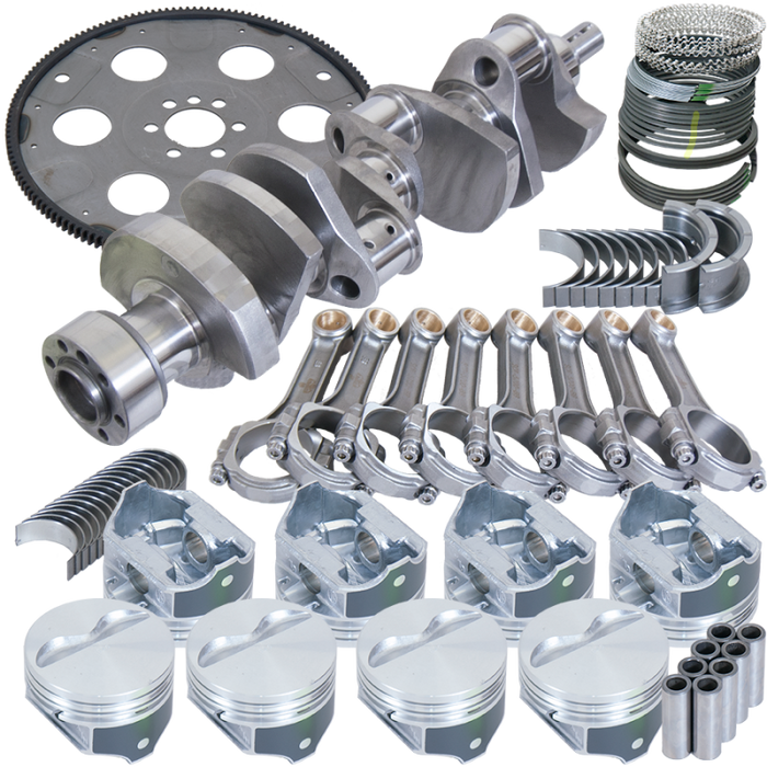Eagle Chevrolet SBC 1pc Seal 383ci Balanced Rotating Assembly Kit w/168 Tooth Flexplate