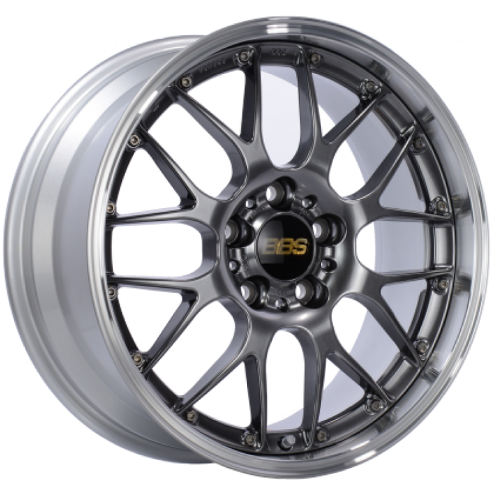 BBS RS-GT 18x9 5x120 ET45 / 72.5 CB Diamond Black Center Diamond Cut Lip Wheel