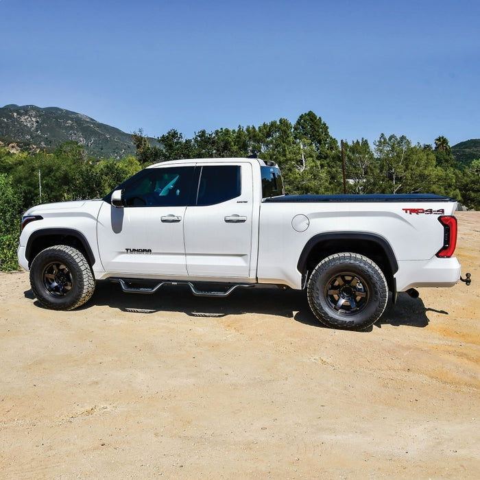 Westin 2022+ Toyota Tundra Double Cab Outlaw Nerf Step Bars - Textured Black