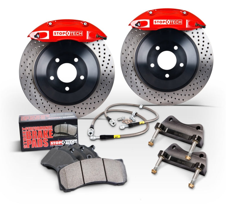 StopTech BMW E36/46 Exc. M Front Touring BBK w/ Silver Caliper and Slotted Rotors
