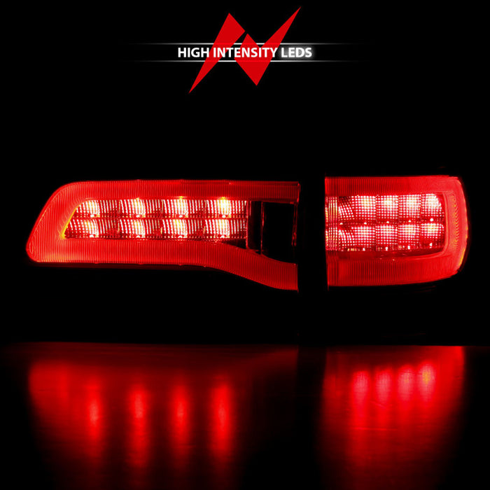 ANZO 2014-2016 Jeep Grand Cherokee LED Taillights Red/Smoke
