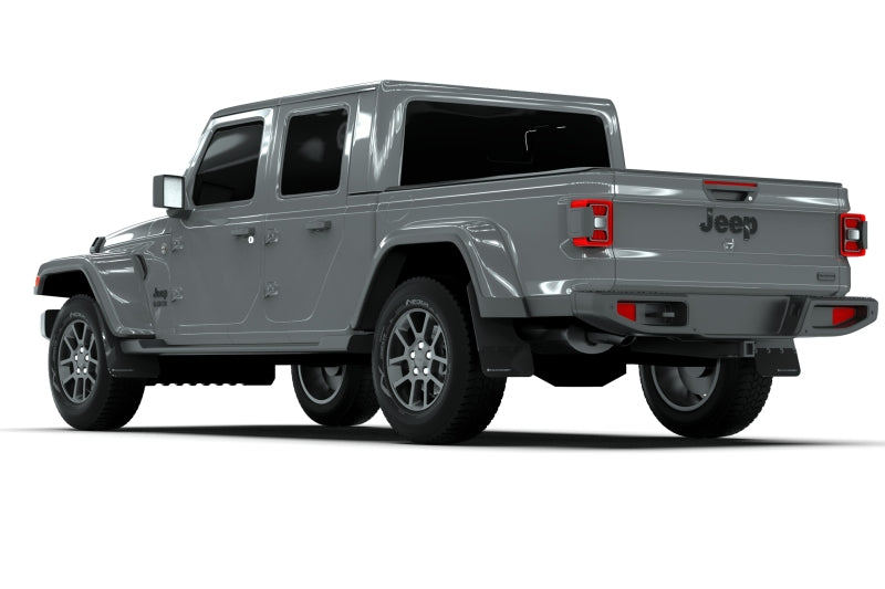 Rally Armor 19-25 Jeep Gladiator JT (Incl. Overland/Sport/Sport S) Black Mud Flap w/Red Logo