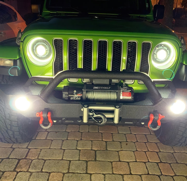 Oracle Oculus Bi-LED Projector Headlights for Jeep JL/Gladiator JT - Matte Blk - 5500K