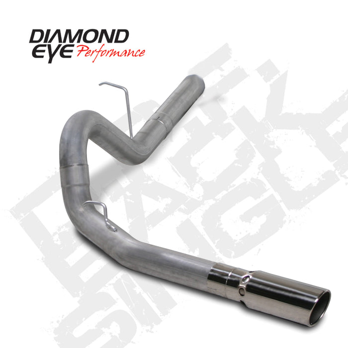 Diamond Eye KIT 4in DPF-BACK Single AL: 11-12 CHEVY 6.6L 2500/350