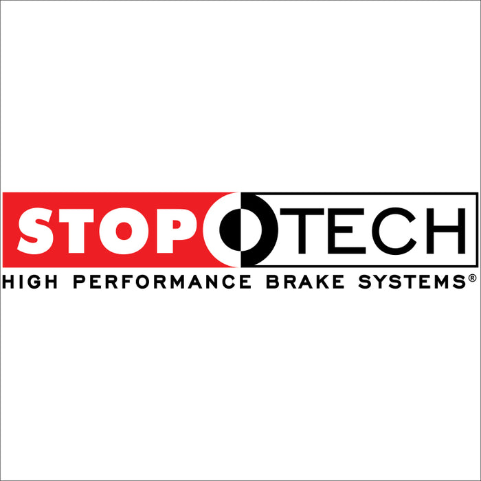 StopTech BBK 95-99 BMW M3 (E36) Rear 4 Piston 332x32 Red Slotted Rotors