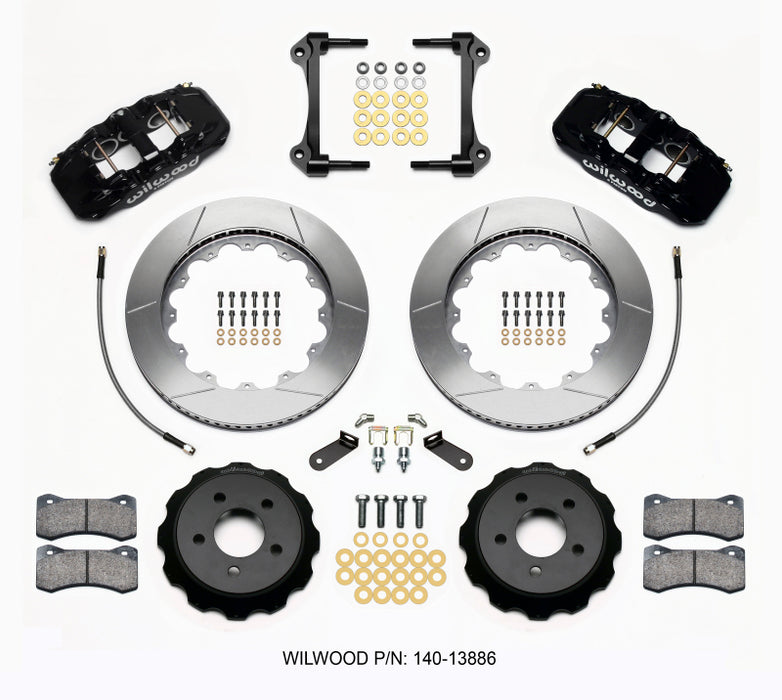 Wilwood AERO6 Front Hat Kit 14.00 15-23 Mustang w/Lines