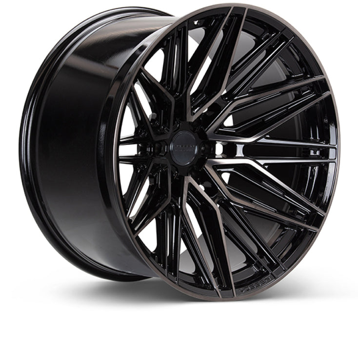 Vossen HF6-5 20x9.5 / 6x139.7 / ET15 / Deep Face / 106.1 - Tinted Gloss Black Wheel