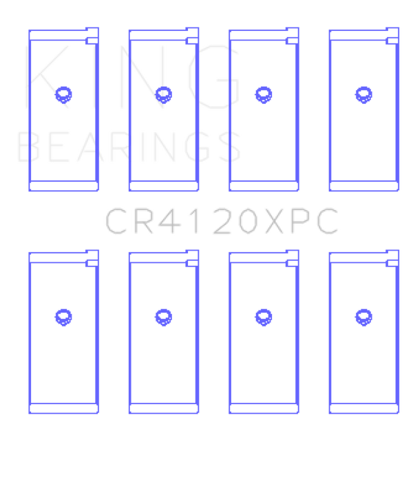 King Engine Bearings 1992+ Mitsubishi 4G63/4G64 EVO I-IV (Size 0.5) Connecting Rod Bearing Set