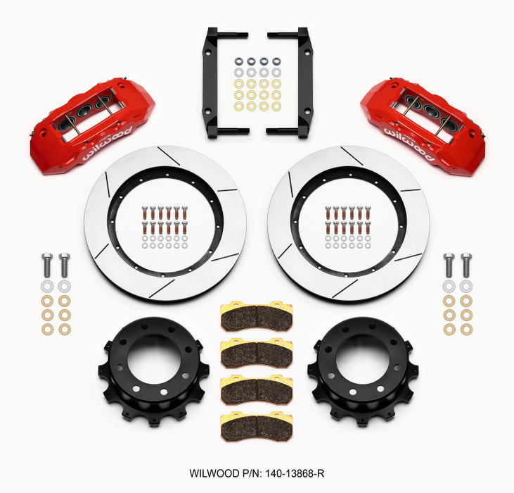 Wilwood TX6R Rear Kit 15.50in Red 2005-2012 Ford F250/F350 4WD