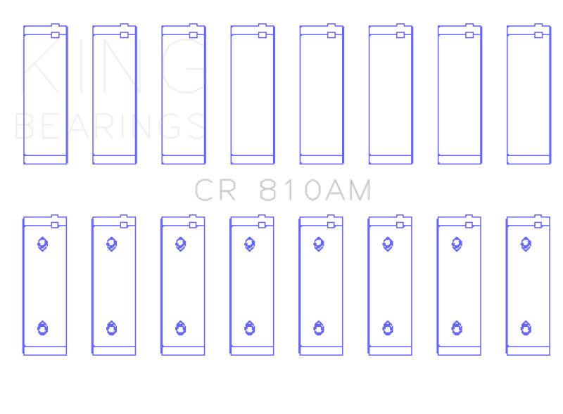King Engine Bearings Ford 239/256/272/292/312 (Size 030) Engine Rod Bearings