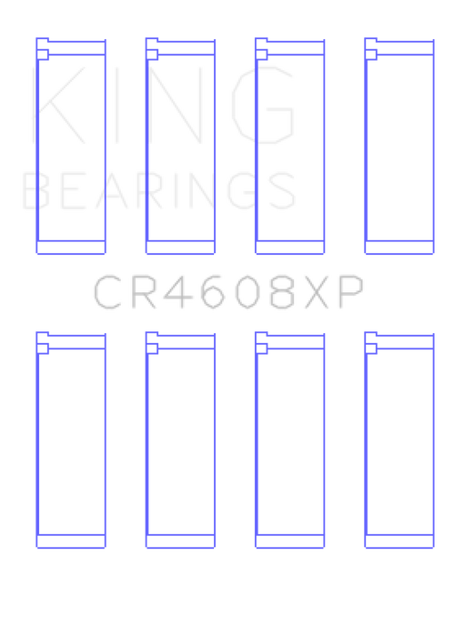 King Engine Bearings Toyota 2ZZ-GE (Size .026) Connecting Rod Bearings (Set of 4)