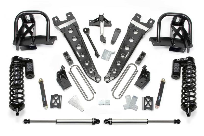 Fabtech 05-07 Ford F250 4WD w/o Factory Overload 6in Rad Arm Sys w/Dlss 4.0 C/O& Rr Dlss