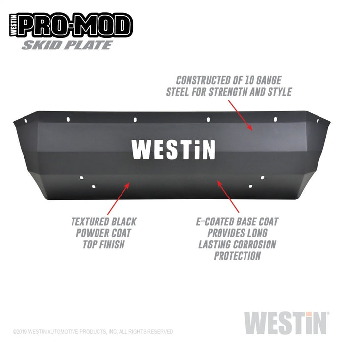 Westin 18-19 Ford F-250/350 Pro-Mod Skid Plate - Textured Black