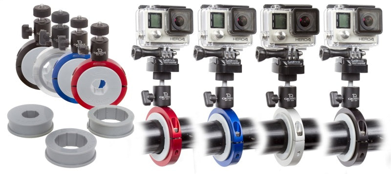 Daystar Pro Mount POV Camera Mounting System Fits Most Pairo Style Cameras Red Anodized Finish