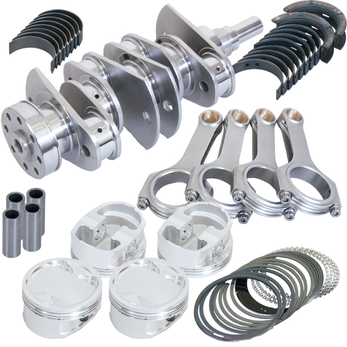 Eagle Subaru EJ257 w/Forced Induction 99.5mm Bore H-Beam Rods 4340 Crank Stroker Rotating Assembly