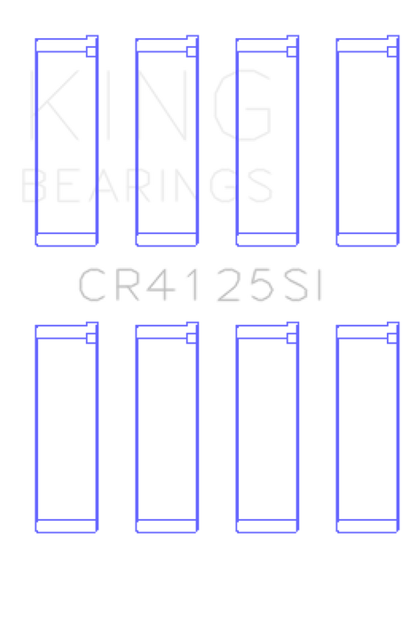 King Subaru EJ15/EJ16/EJ18/EJ20/EJ22/EJ25 (Size 0.75mm) Silicone Bi-Metal Alum Rod Bearing Set
