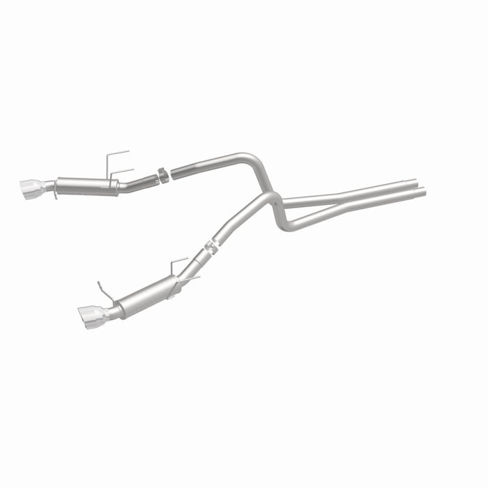 Magnaflow 2014 Ford Mustang V6 3.7L Comp Series Dual Split Rear Polished Stainless C/B Perf Exhaust