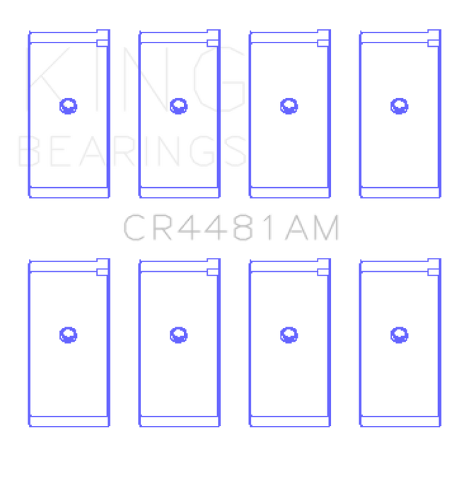 King Engine Bearings Mitsubishi 4G63/4G64 6 Bolt 1st Gen DSM (Size 0.50mm) Rod Bearing Set