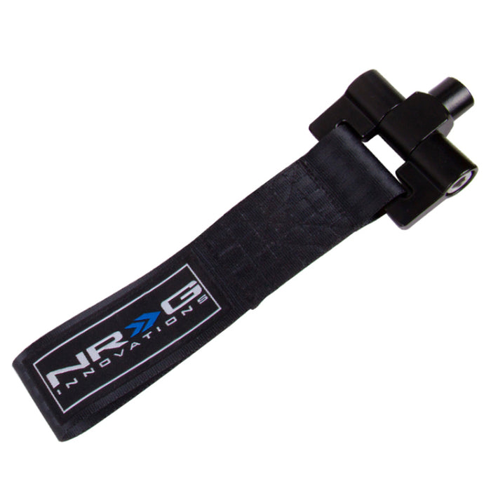 NRG Bolt-In Tow Strap Black - Subaru WRX / STi 02-07 (5000lb. Limit)