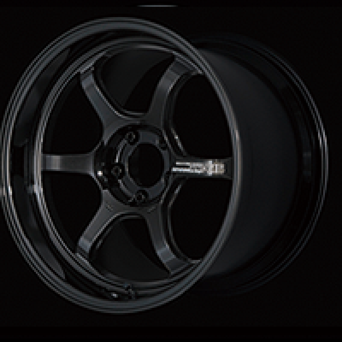 Advan R6 18x9.0 +25 5x114.3 Racing Titanium Black Wheel