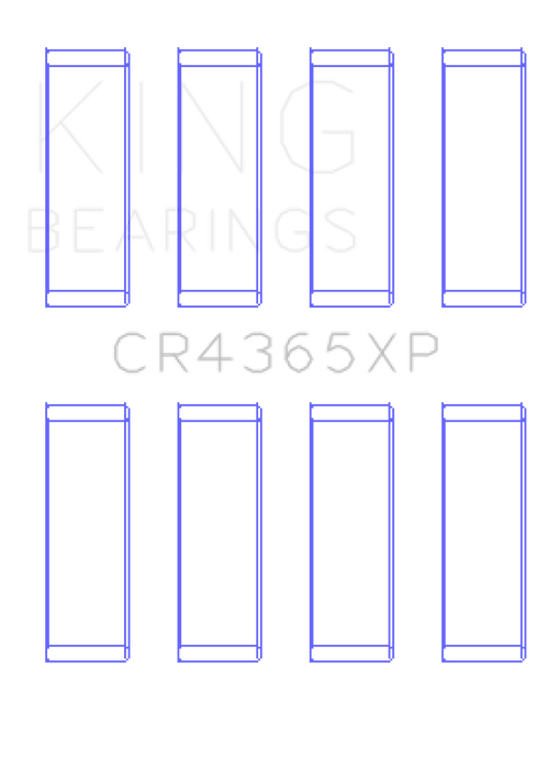 King Engine Bearings Ford Zetec S/Ecoboost 1.6 (Size .026) Connecting Rod Bearing Set of 6