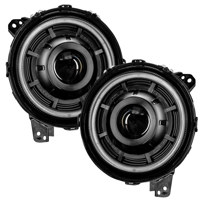Oracle Oculus Bi-LED Projector Headlights for Jeep JL/Gladiator JT - Matte Blk - 5500K