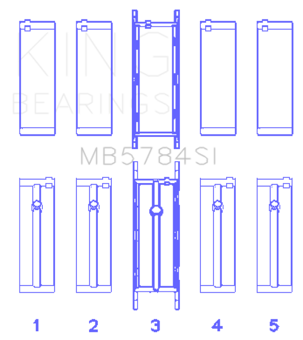 King Engine Bearings BMW N20/B20 Crankshaft Main Bearings