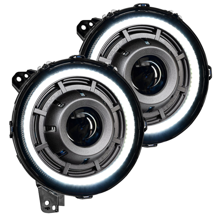 Oracle Jeep Wrangler JL Oculus Bi-LED Projector Headlights- Graphite Metallic - 5500K