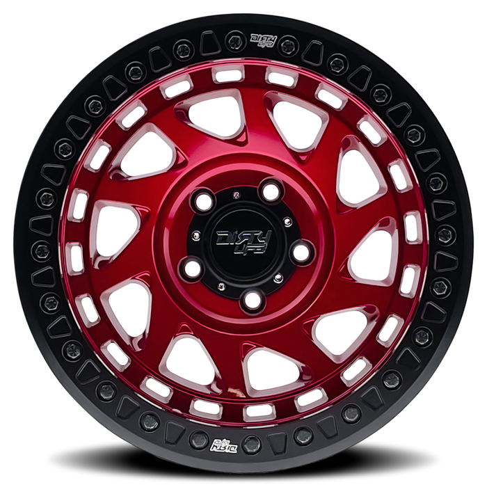 Dirty Life 9313 Enigma Race 17x9 / 6x139.7 BP / -38mm Offset / 106mm Hub Crimson Candy Red Wheel