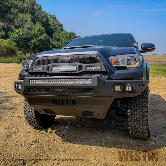Westin 16-20 Toyota Tacoma Pro-Mod Front Bumper - Textured Black